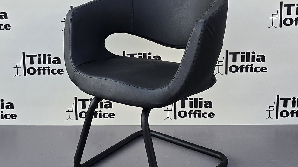 Flora Kesim Tarama Çalışma Bekleme Koltuğu Siyah U Ayak